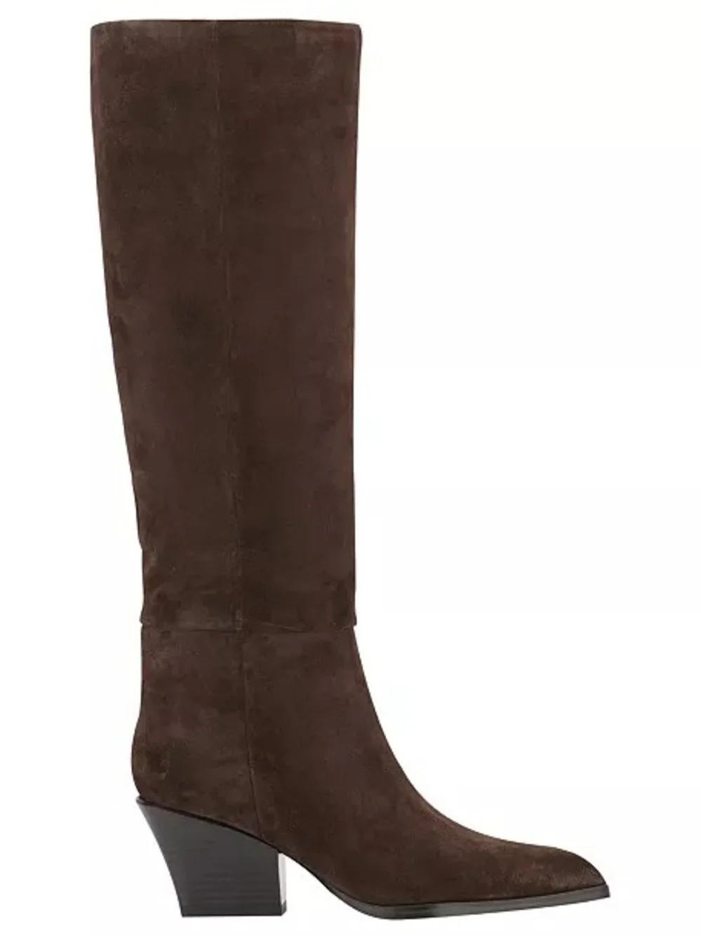 Marc Fisher LTD Tarrie Tall Boots Women’s Size 9 M Brown Pointed Toe Block Heel